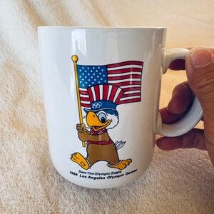 1984 Sam the Eagle mug LA Summer Olympics vintage original